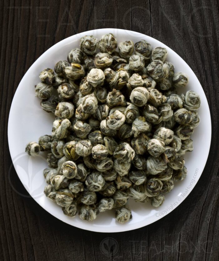 Honey Pearl Pekoe, fresh jasmine scented crafted green tea