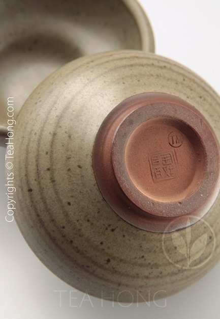 Ash-glazed Yixing Shooter x 2