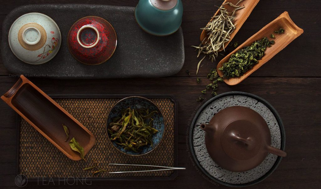 Inspection of infused tea leaves