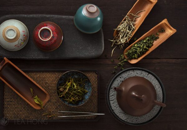 Inspecting infused tealeaves