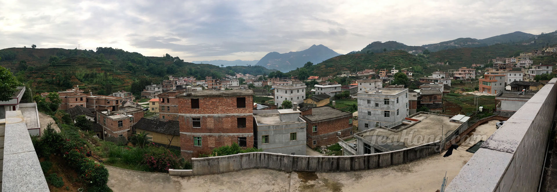 The village of Xiping from the roog of the Wang's
