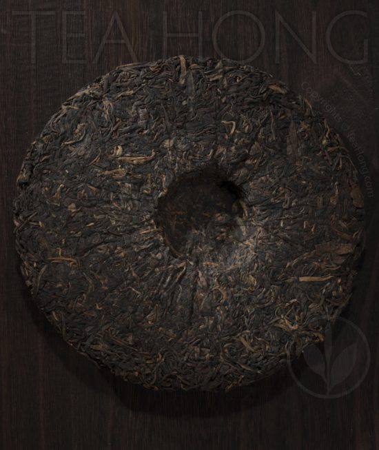 Tea Hong: Lao Tong Zhi 7548 2007, discus back Tea Hong: Lao Tong Zhi 7548 2007, discus back