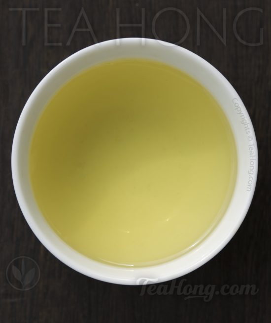 Infusion colour of Tea Hong's Huo Shan Yellow Tips yellow tea Huo Shan Yellow Tips infusion colour