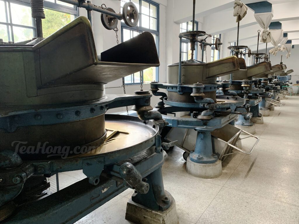 Old tea rolling machines