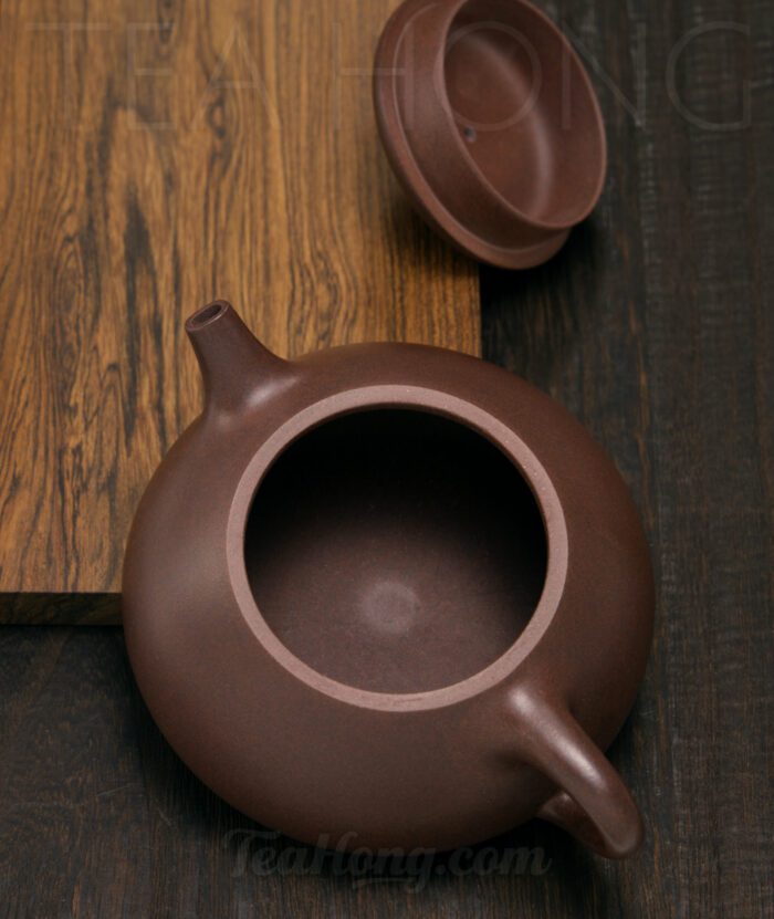 Gu Lu Zhou: Square Spout Stone Ladle Yixing teapot: top open