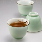 Celeste Green Teacup, set of 3