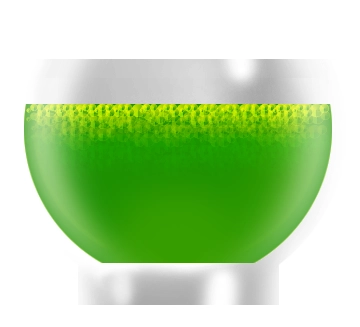 intense green matcha colour