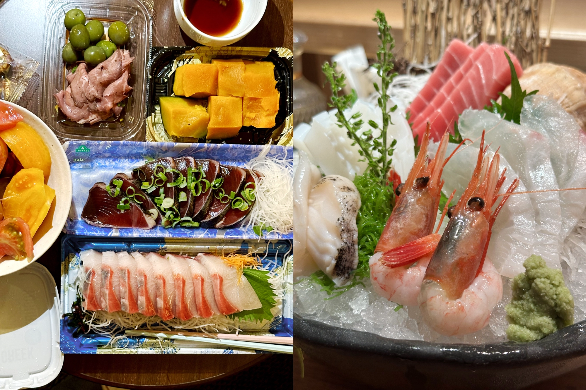 Delicious and very affordable sashimi dishes in Japan