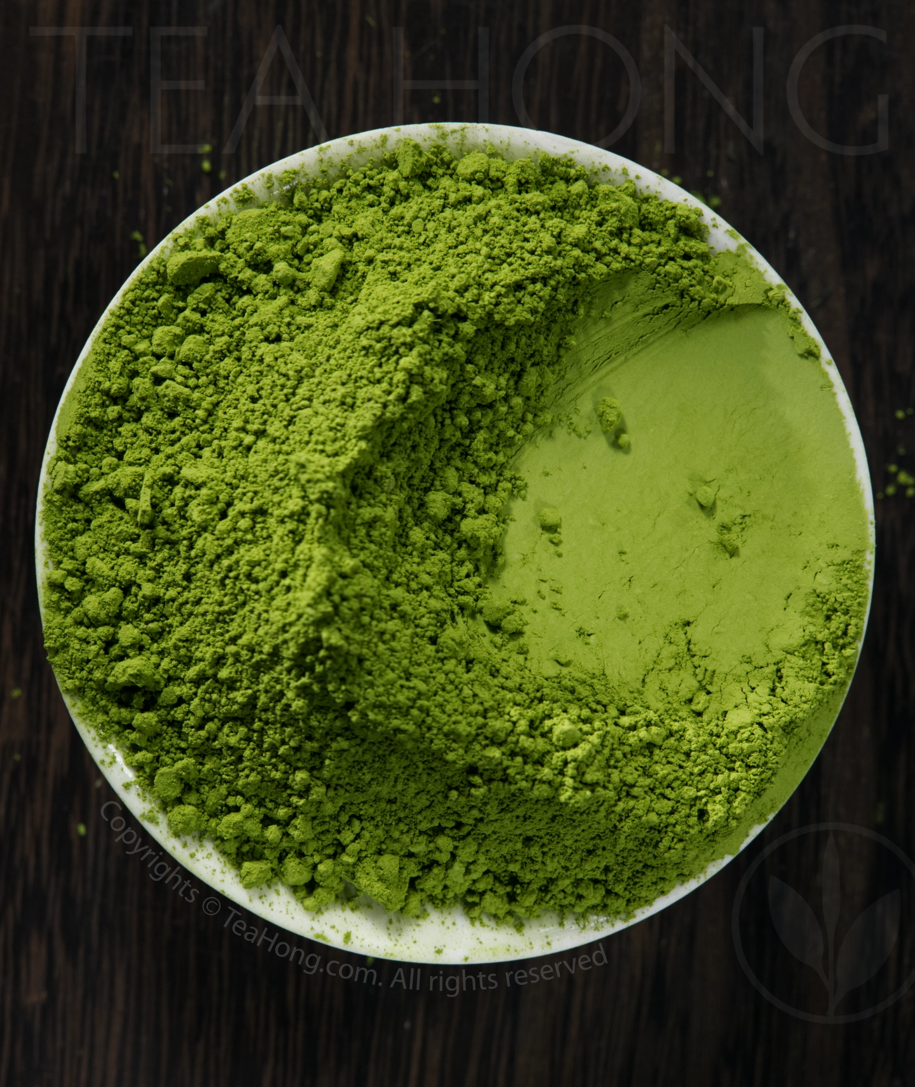 Tea Hong's Organic Matcha Unshin The fresh green colour of the finely powdered Ise Organic Matcha Unshin