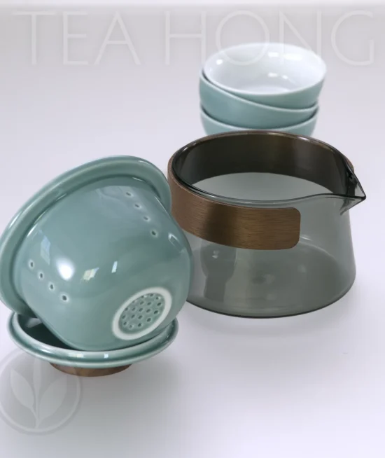 Easy Life Traveller's Tea Set, Aqua Blue option Easy Life Traveller's Tea Set, Aqua Blue option