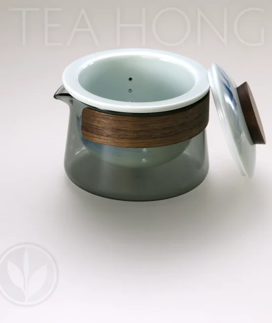 517004 white teapot Teapot and infuser and lid of the Easy Life Traveller's Tea Set, Landscape painting option