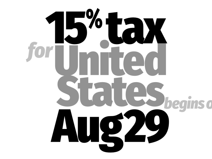 End of de minimus for USA