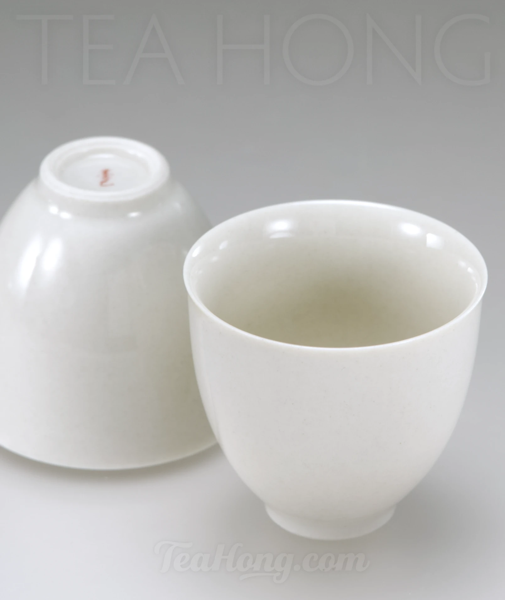 White Magnolia teacup, set of 2