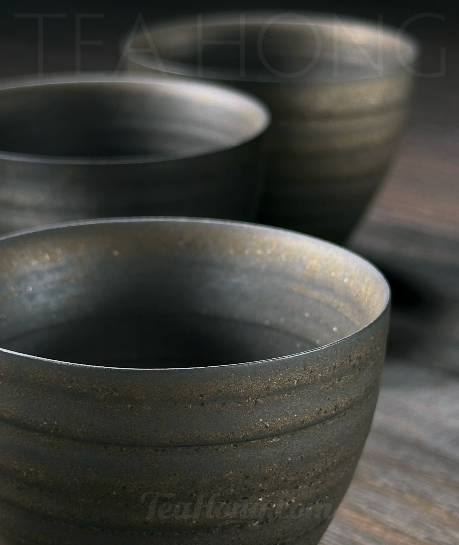 Galaxy Bell teacup with lustre glaze, set of 2