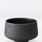 Minoyaki chawan: Black Gold Crystals