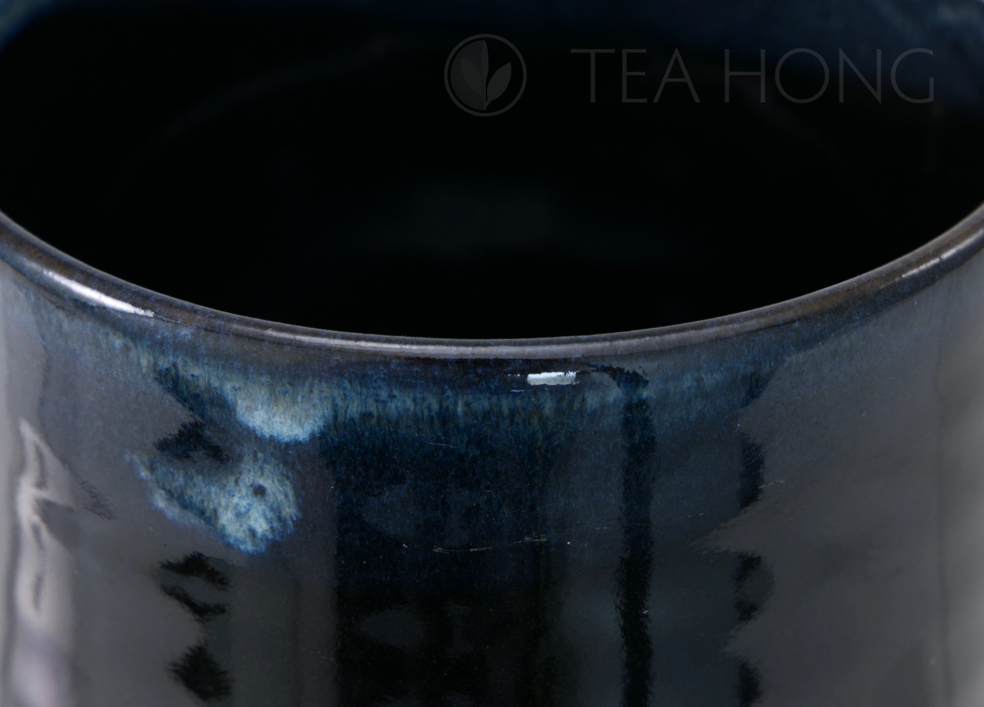 Minoyaki chawan: Square Flow Tenmoku