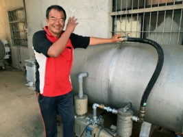 Mr Yu and his proprietary GABA chamber